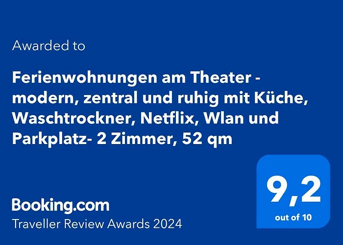 Am Theater - Modern, Zentral Und Ruhig Mit Kueche, Waschtrockner, Netflix, Wlan Und Parkplatz- 2 Zimmer, 52 Qm
